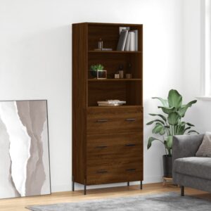 vidaXL Highboard brun eik 69