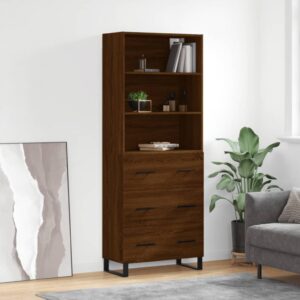 vidaXL Highboard brun eik 69