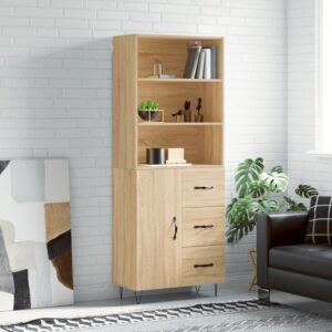 vidaXL Highboard sonoma eik 69