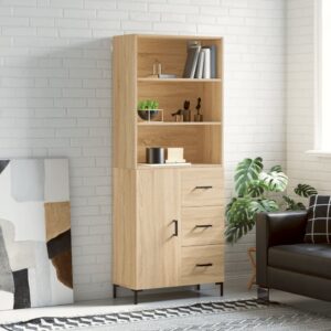 vidaXL Highboard sonoma eik 69