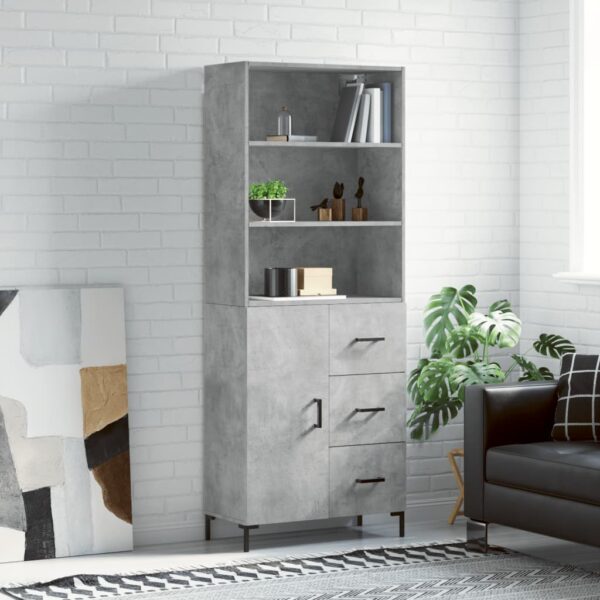 vidaXL Highboard betonggrå 69