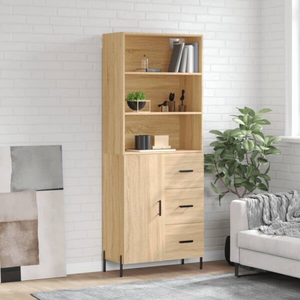 vidaXL Highboard sonoma eik 69