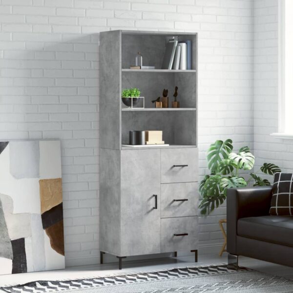 vidaXL Highboard betonggrå 69