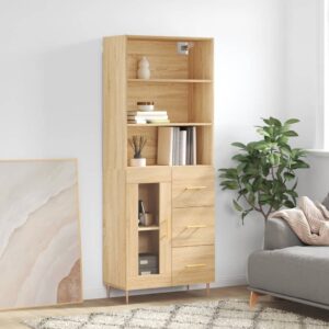 vidaXL Highboard sonoma eik 69