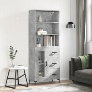 vidaXL Highboard betonggrå 69