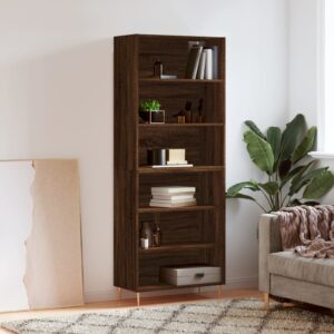 vidaXL Highboard brun eik 69