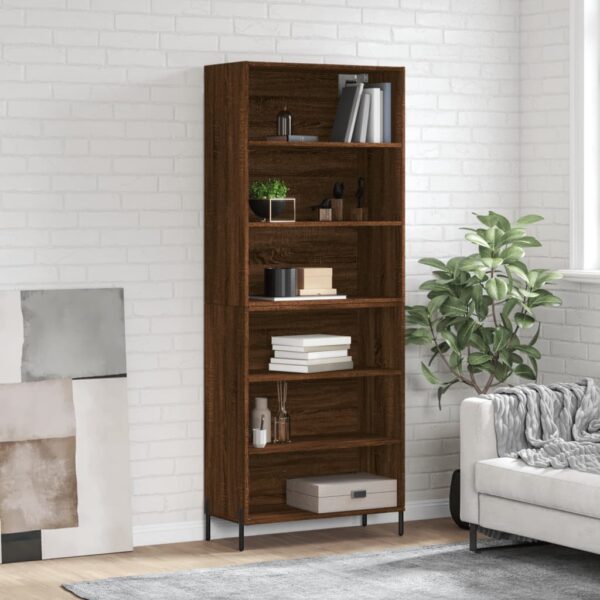 vidaXL Highboard brun eik 69