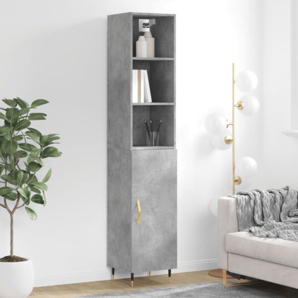 vidaXL Highboard betonggrå 34