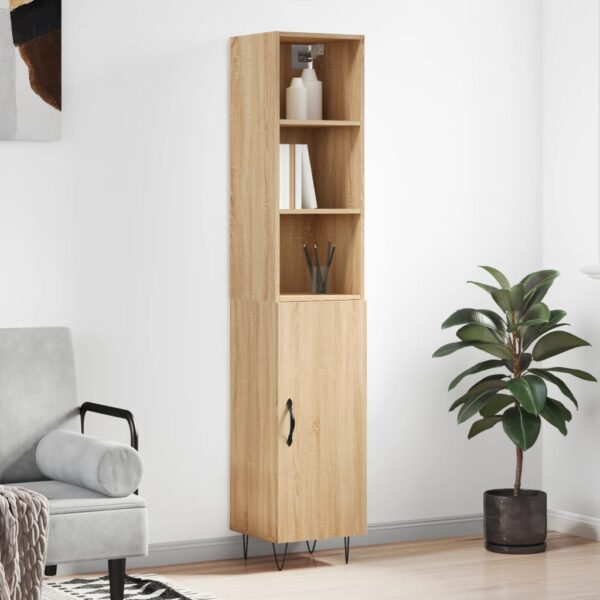 vidaXL Highboard sonoma eik 34