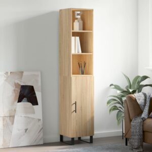 vidaXL Highboard sonoma eik 34