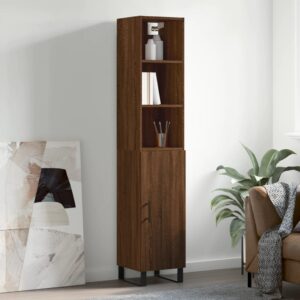 vidaXL Highboard brun eik 34