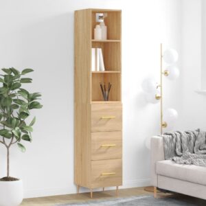 vidaXL Highboard sonoma eik 34