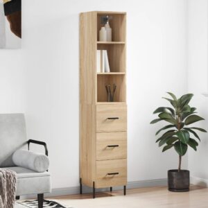 vidaXL Highboard sonoma eik 34