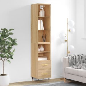 vidaXL Highboard sonoma eik 34