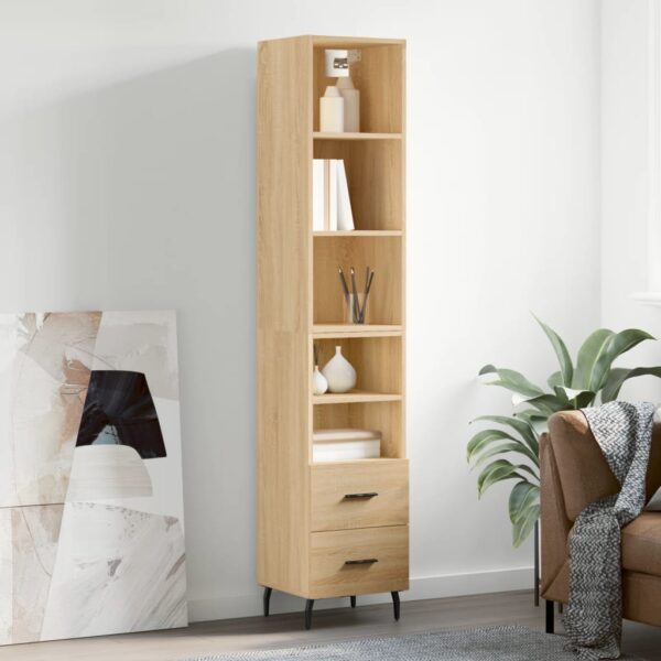 vidaXL Highboard sonoma eik 34