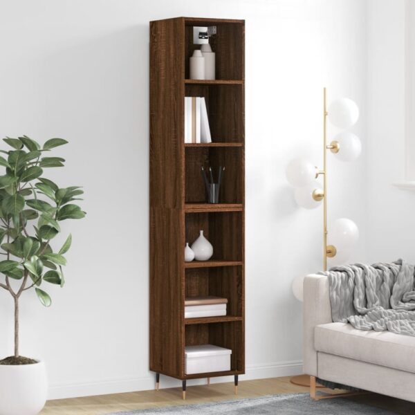 vidaXL Highboard brun eik 34