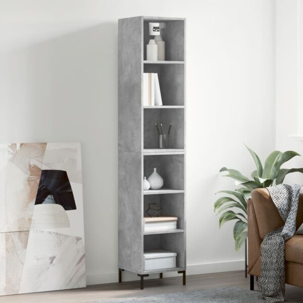 vidaXL Highboard betonggrå 34