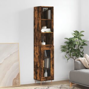 vidaXL Highboard røkt eik 34