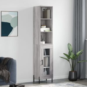 vidaXL Highboard grå sonoma 34