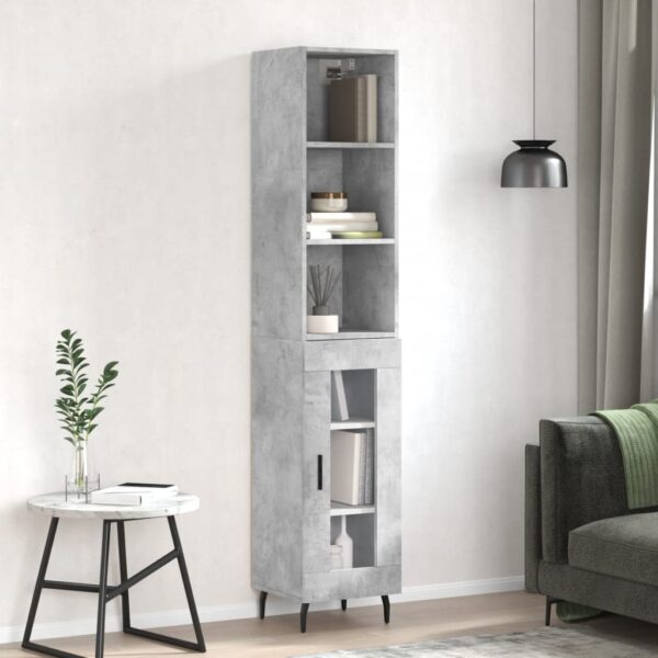 vidaXL Highboard betonggrå 34