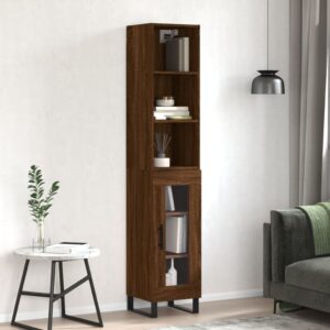 vidaXL Highboard brun eik 34