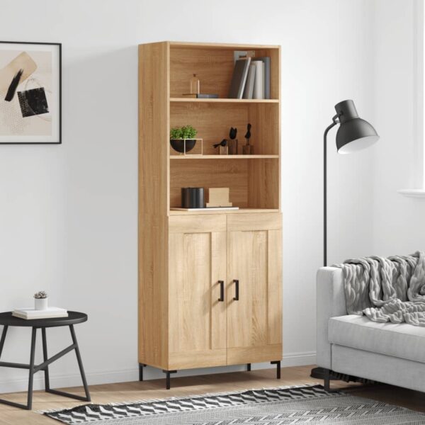 vidaXL Highboard sonoma eik 69