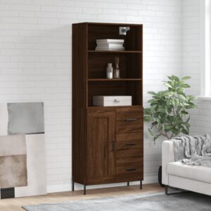 vidaXL Highboard brun eik 69