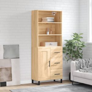 vidaXL Highboard sonoma eik 69