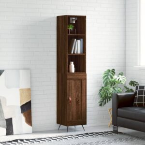 vidaXL Highboard brun eik 34