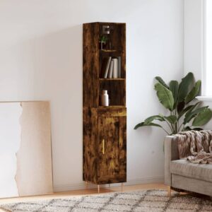 vidaXL Highboard røkt eik 34