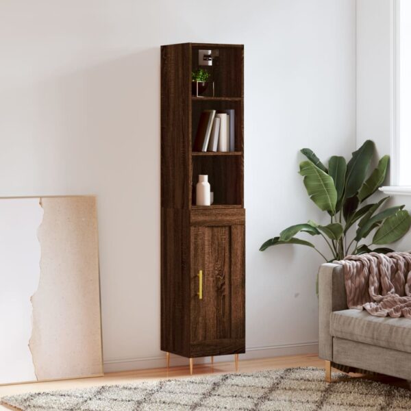 vidaXL Highboard brun eik 34