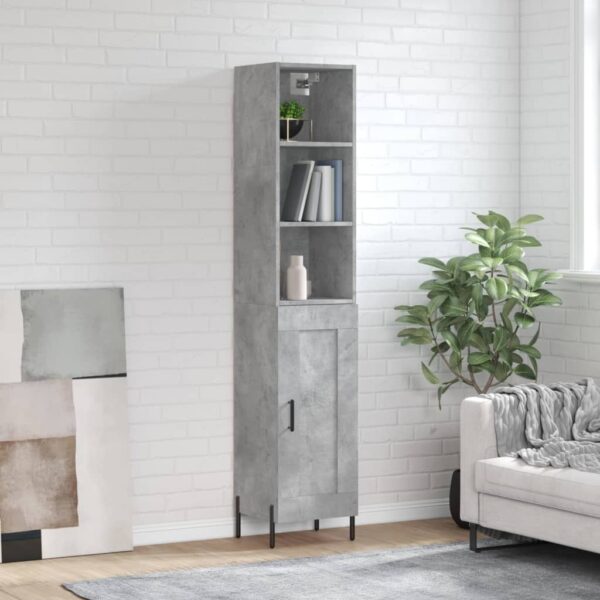 vidaXL Highboard betonggrå 34