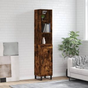 vidaXL Highboard røkt eik 34