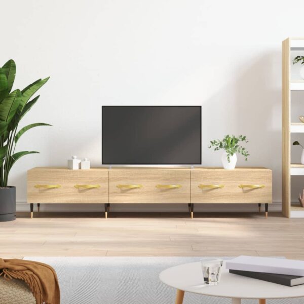 vidaXL TV-benk sonoma eik 150x36x30 cm konstruert tre