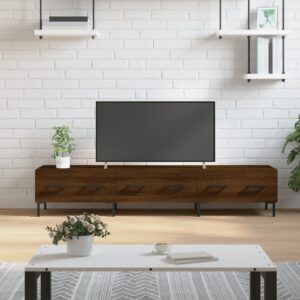 vidaXL TV-benk brun eik 150x36x30 cm konstruert tre