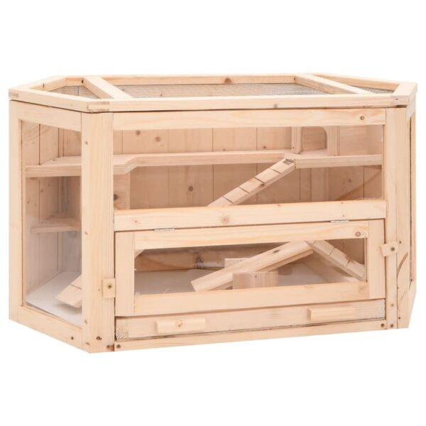 vidaXL Hamsterbur 80x40x43 cm heltre gran