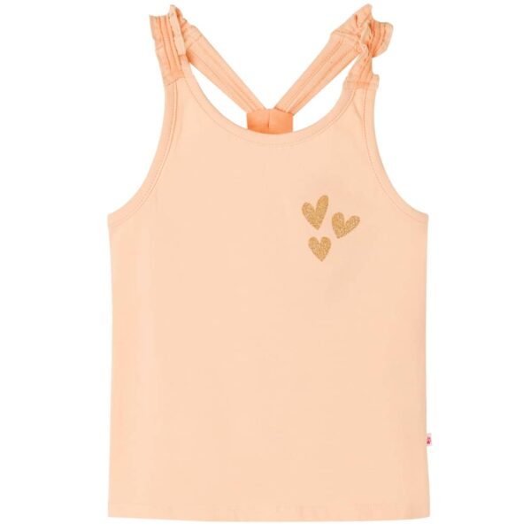 Singlet for barn lyseoransje 92