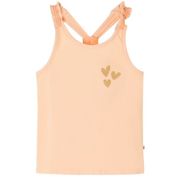 Singlet for barn lyseoransje 116