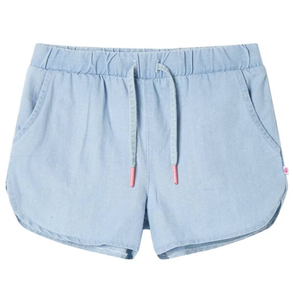 Barneshorts myk denimblå 104