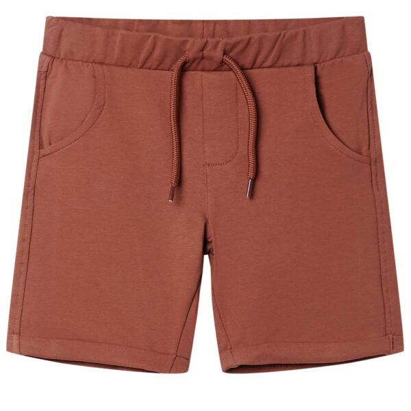 Barneshorts med snor brun 140