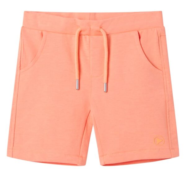 Barneshorts med snor neonoransje 116