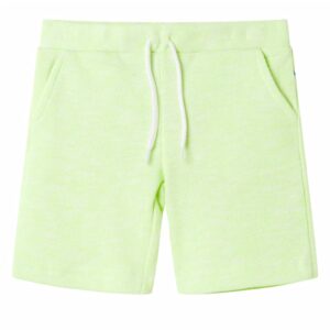 Barneshorts med snor neongul 104