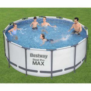 Bestway Steel Pro MAX Svømmebasseng stålramme rundt 366x122 cm