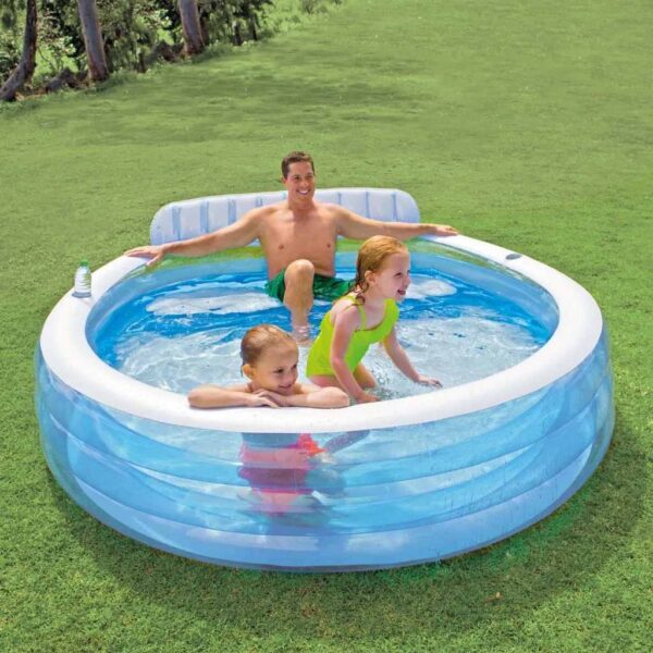 Intex Swim Center Oppblåsbart basseng Family Lounge Pool 57190NP