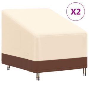 vidaXL Hagestoltrekk 2 stk 79x97x48/74 cm 600D Ooxfordstoff