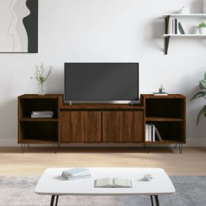 vidaXL TV-benk brun eik 160x35x55 cm konstruert tre