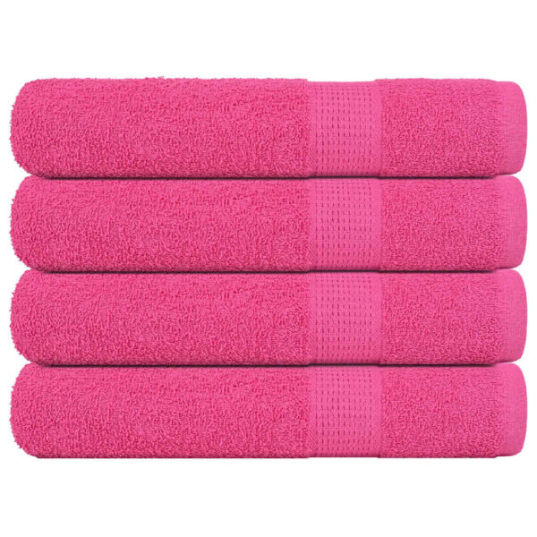 vidaXL Badstuehåndklær 4 stk rosa 80x200 cm 360 g/m2 100 % bomull