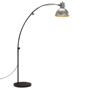 vidaXL Gulvlampe 25 W vintage sølv 150 cm E27