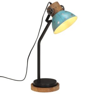 vidaXL Skrivebordslampe 25 W denimblå 18x18x60 cm E27