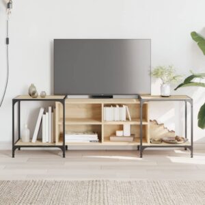 vidaXL TV-benk sonoma eik 153x37x50 cm konstruert tre